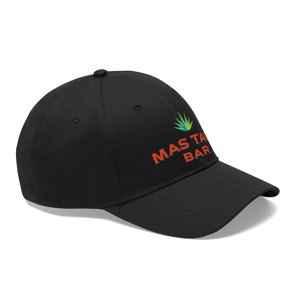 Mas Taco Bar Logo Unisex Twill Hat