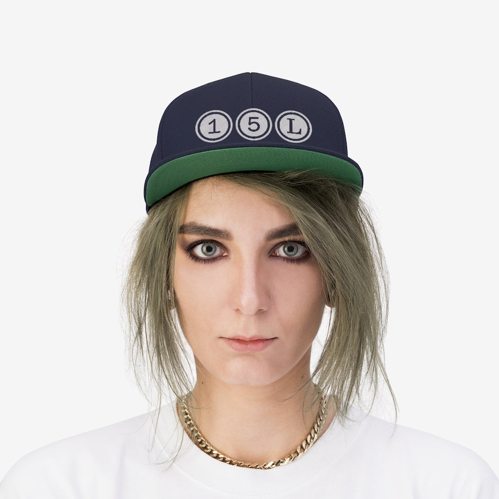 15L Numbers Unisex Flat Bill Hat