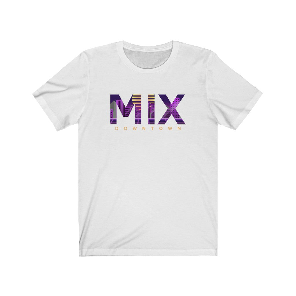 MIX NEON CITY LOGO TEE - WHITE